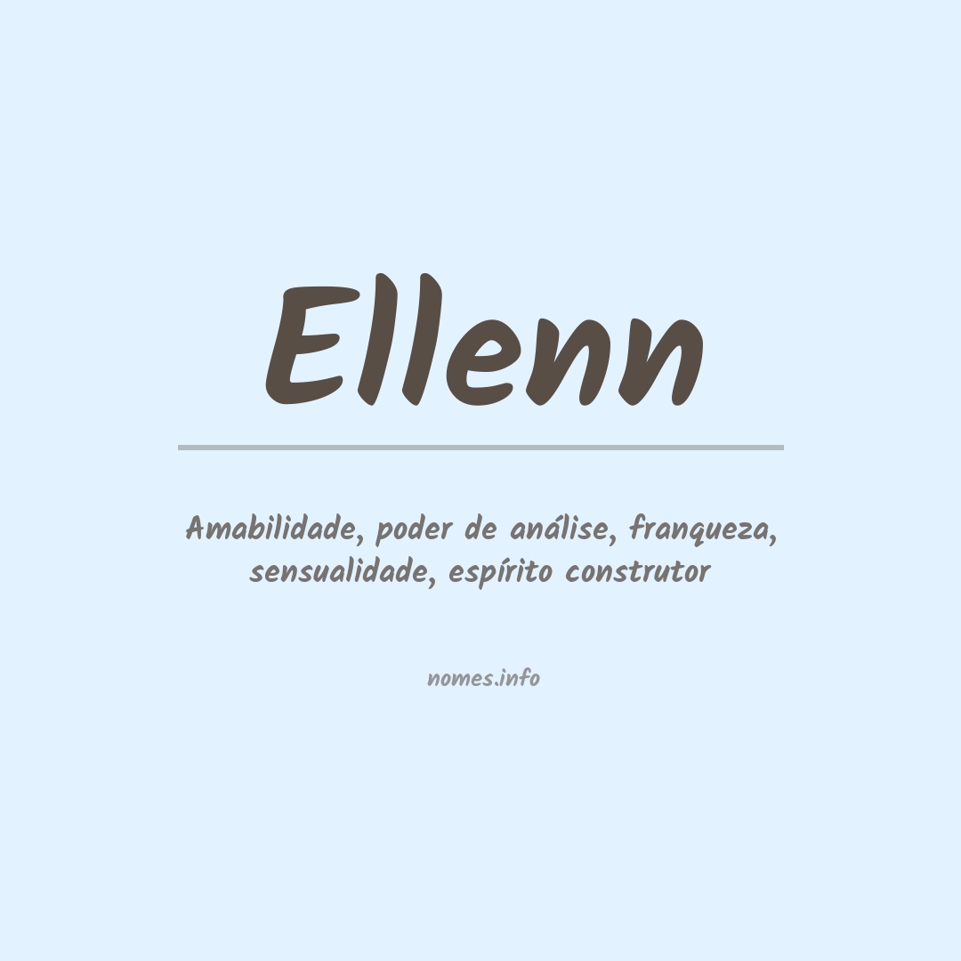 Significado do nome Ellenn