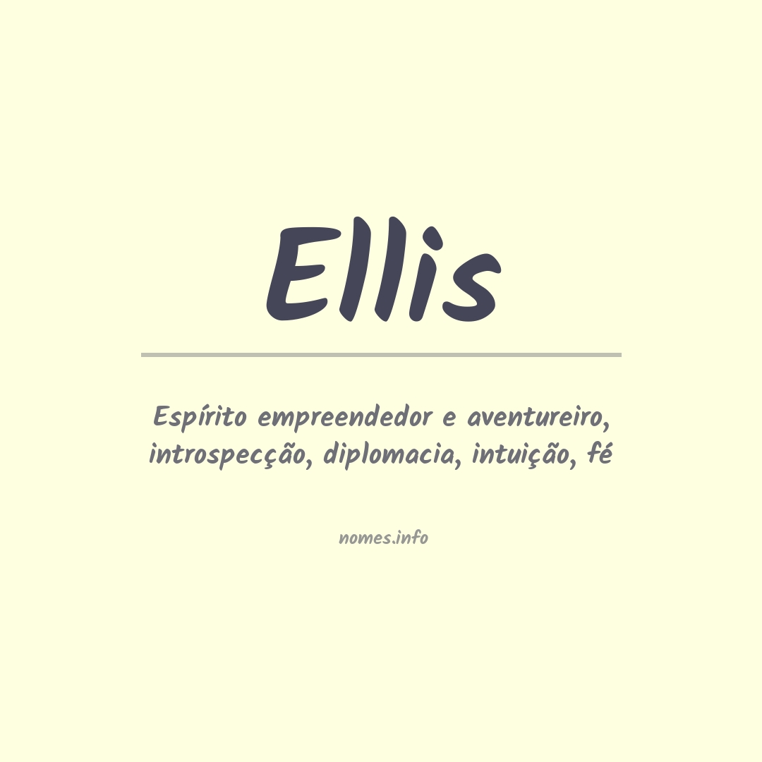 Significado do nome Ellis