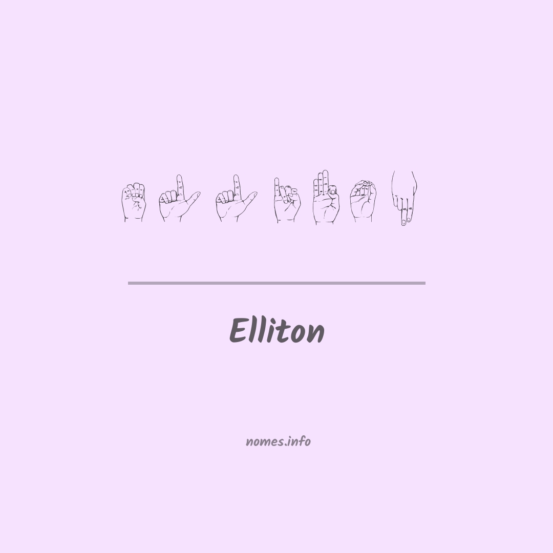 Elliton em Libras