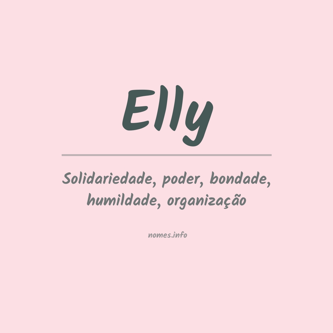 Significado do nome Elly