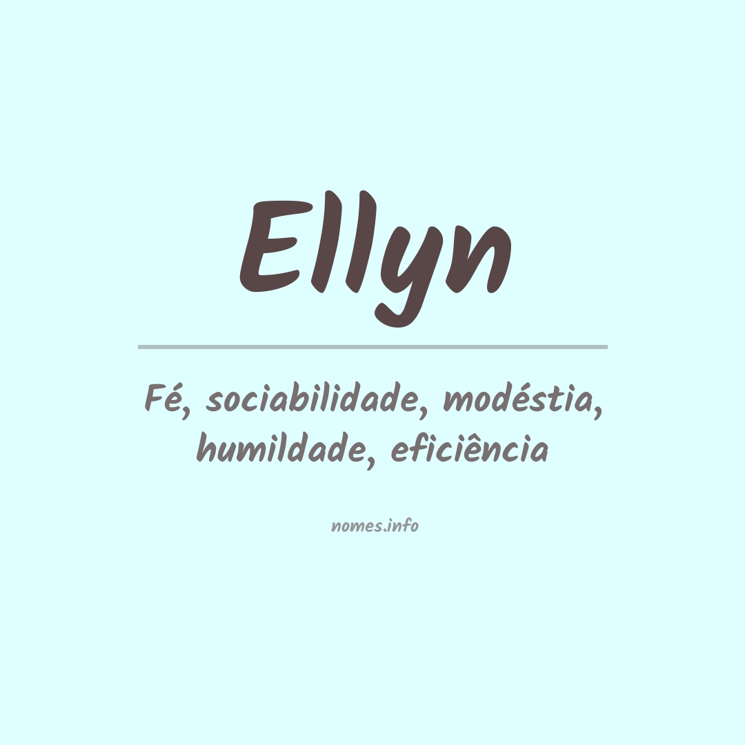 Significado do nome Ellyn