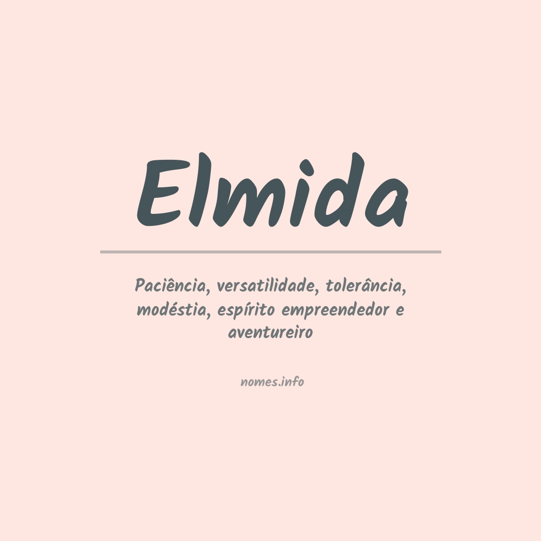 Significado do nome Elmida