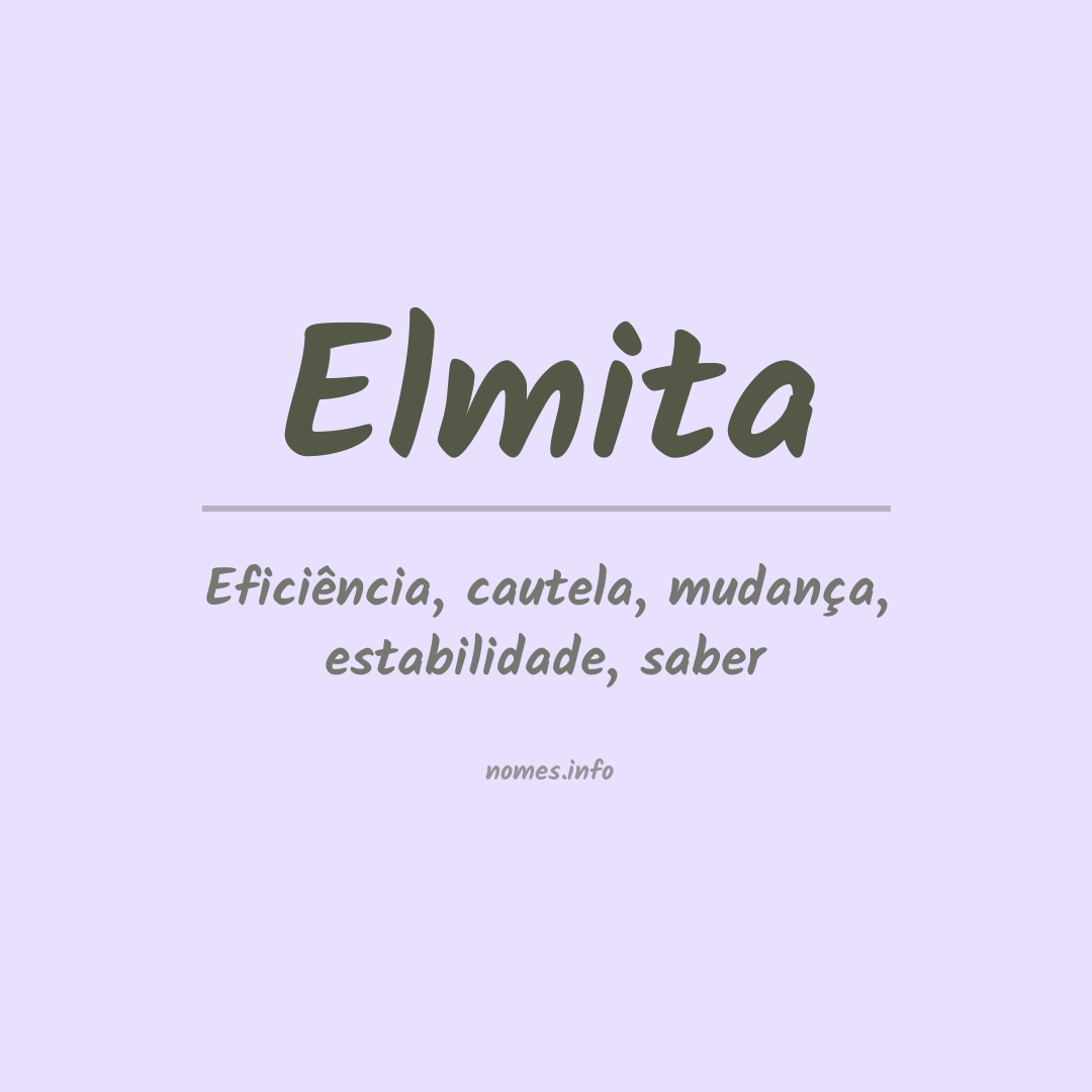 Significado do nome Elmita