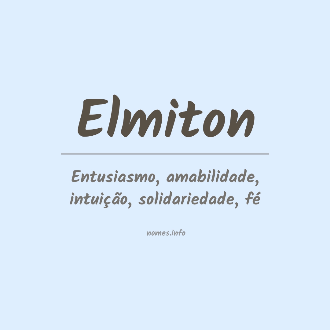 Significado do nome Elmiton