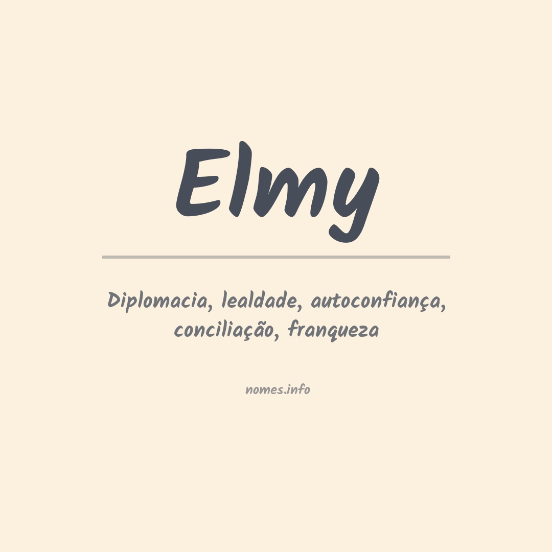 Significado do nome Elmy
