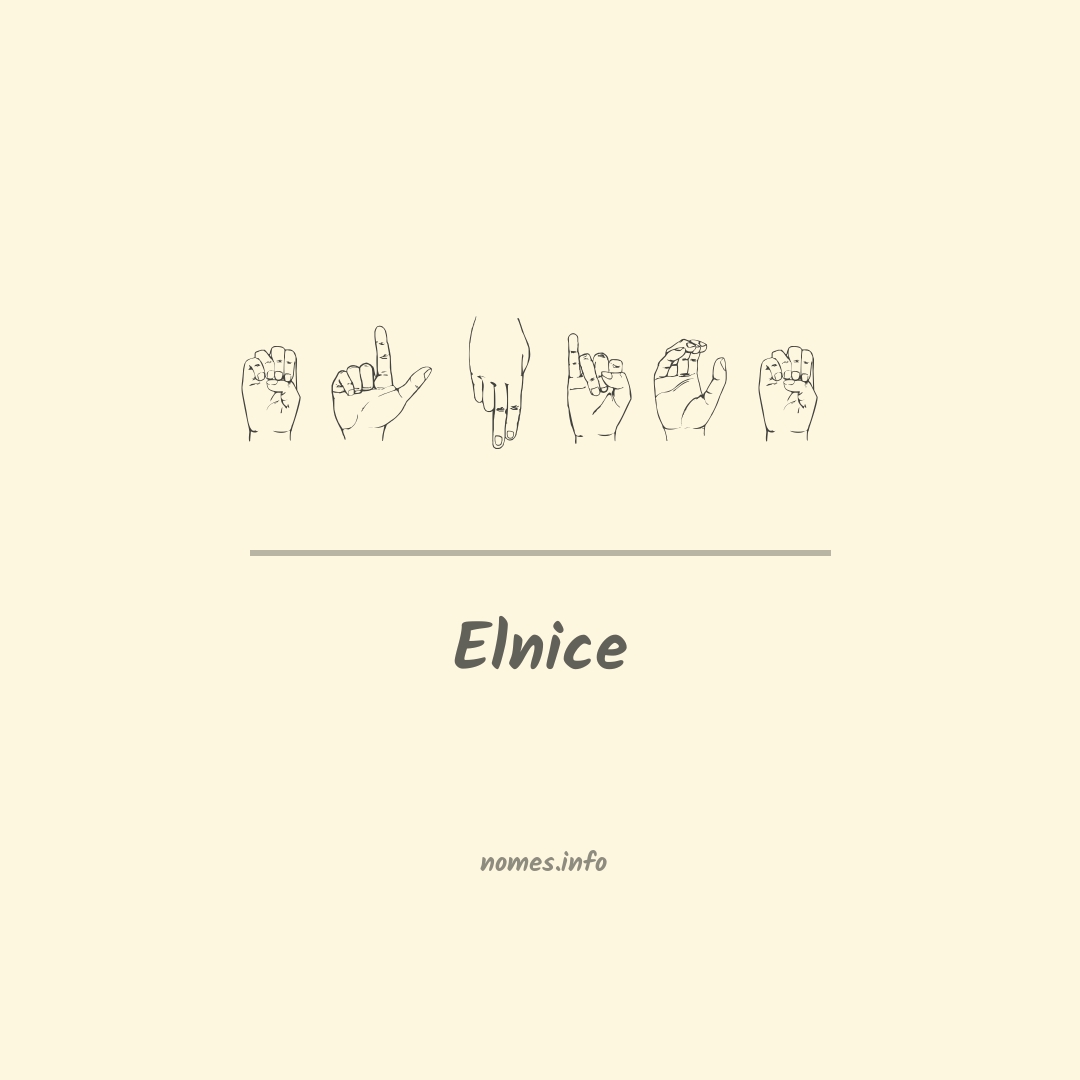 Elnice em Libras