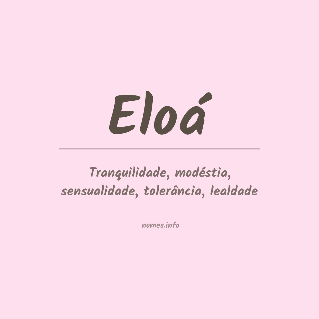 Significado do Nome Eloá / Eloá Significado 