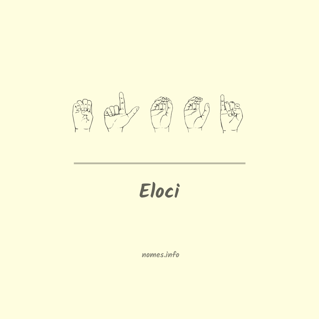 Eloci em Libras