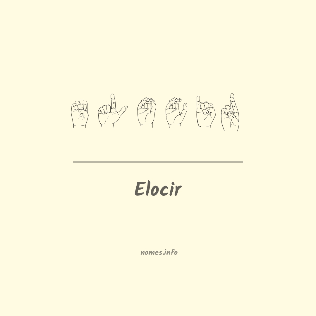 Elocir em Libras