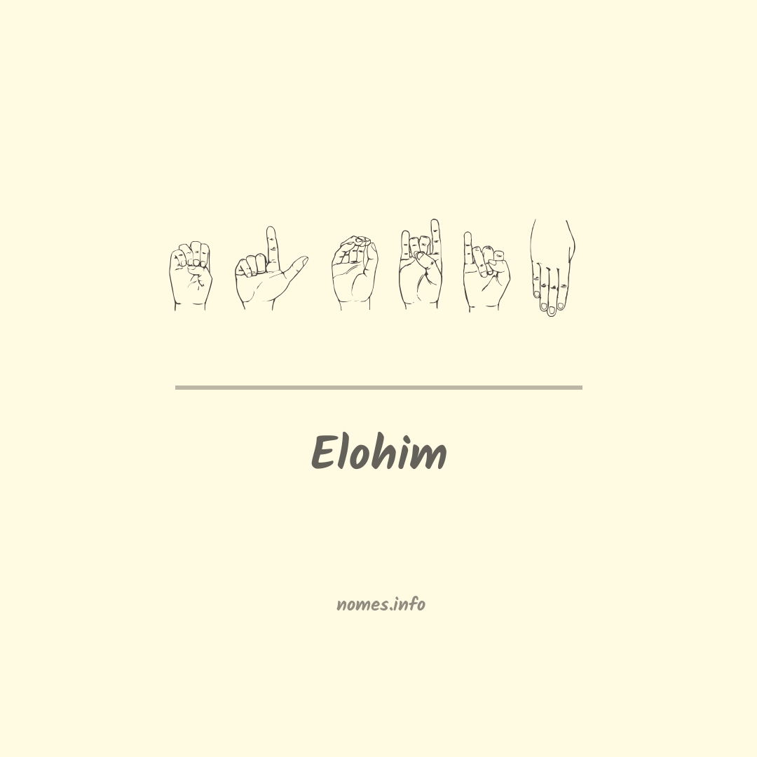 Elohim em Libras