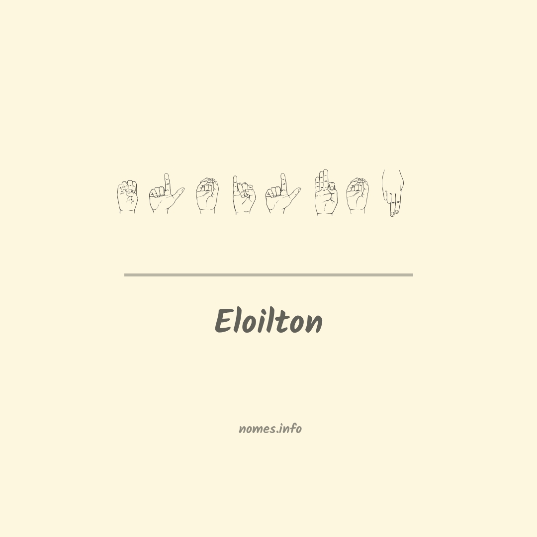 Eloilton em Libras