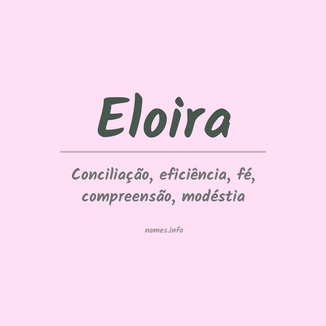 Significado do nome Eloira