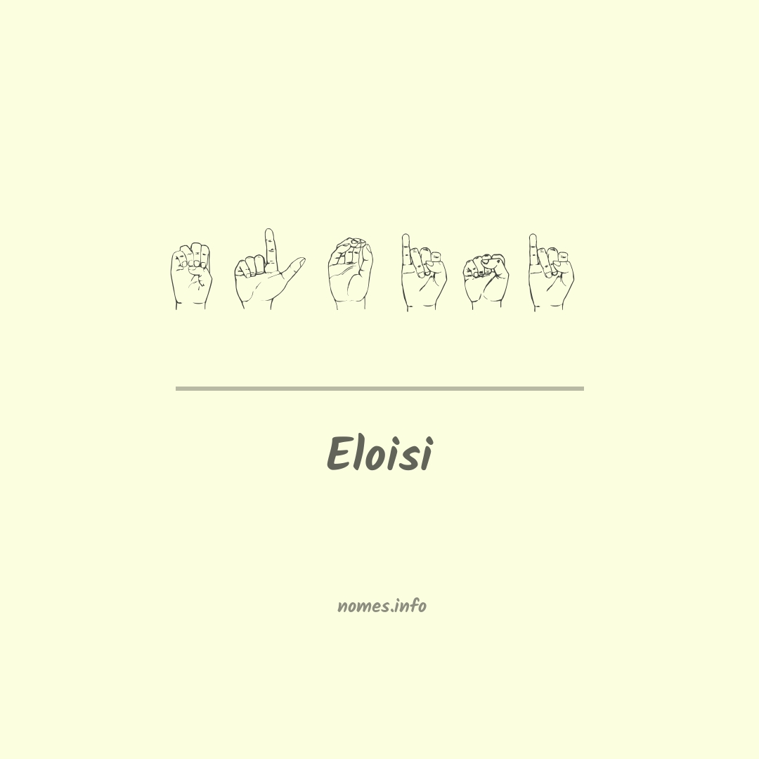 Eloisi em Libras