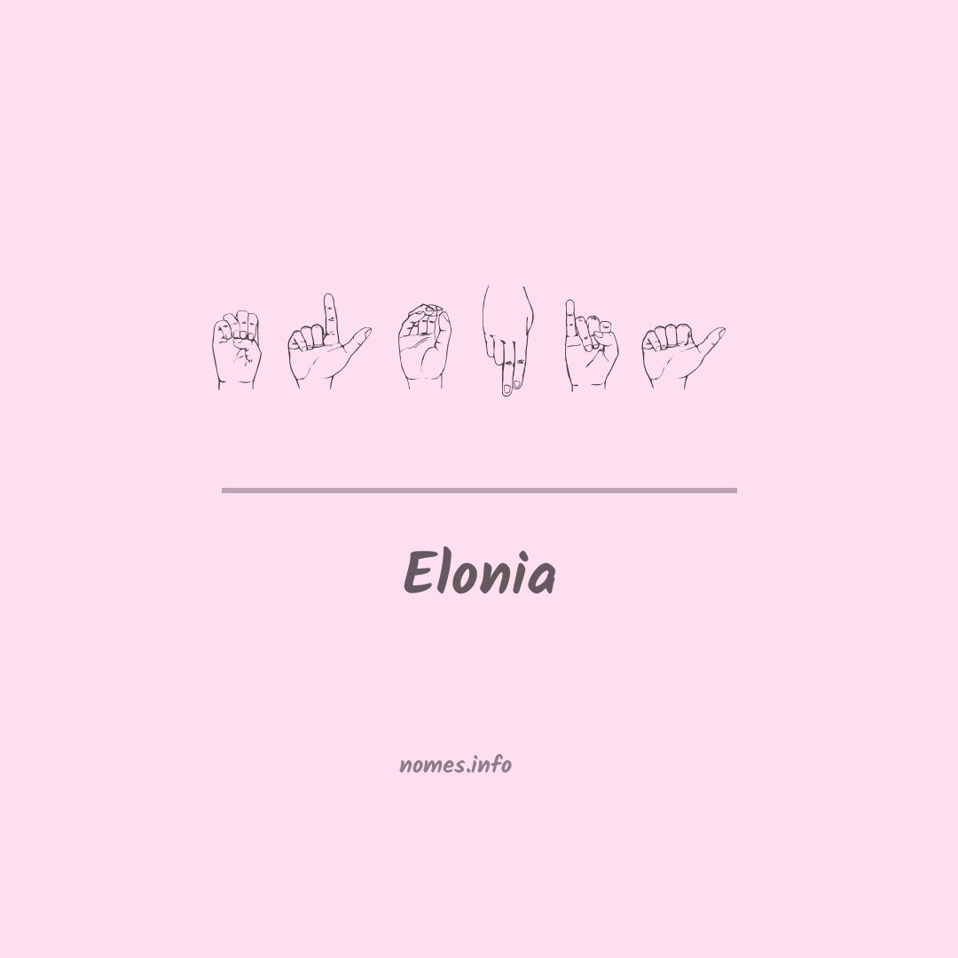 Elonia em Libras