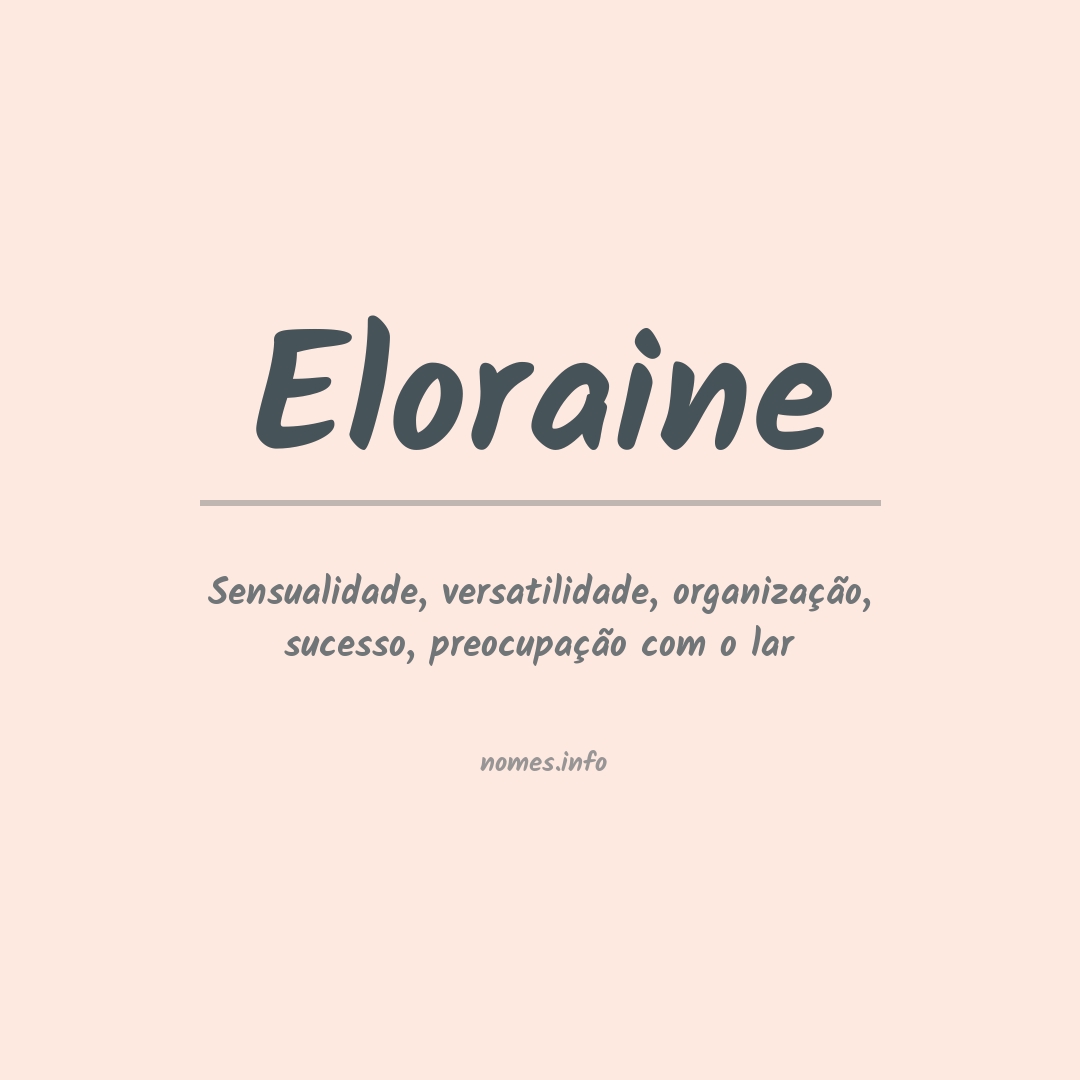 Significado do nome Eloraine