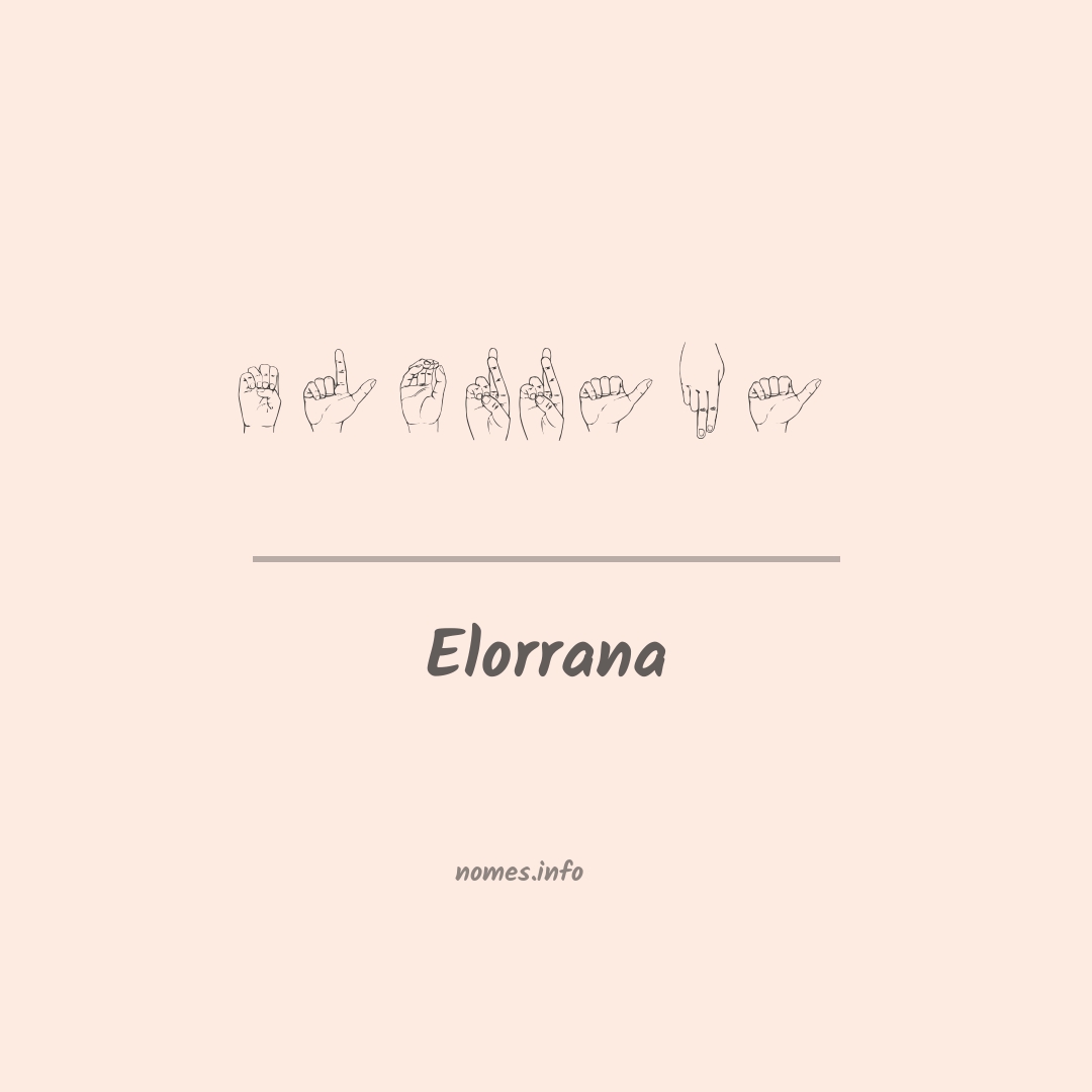 Elorrana em Libras