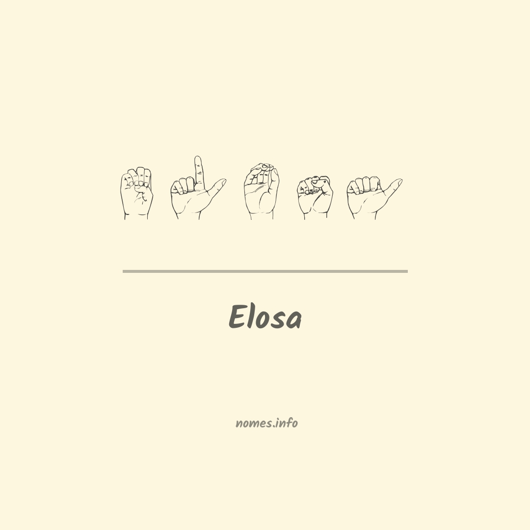 Elosa em Libras