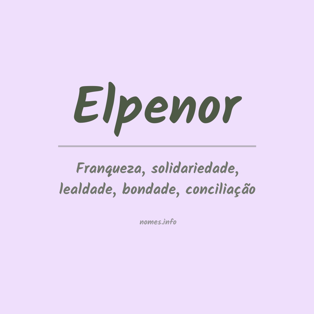 Significado do nome Elpenor