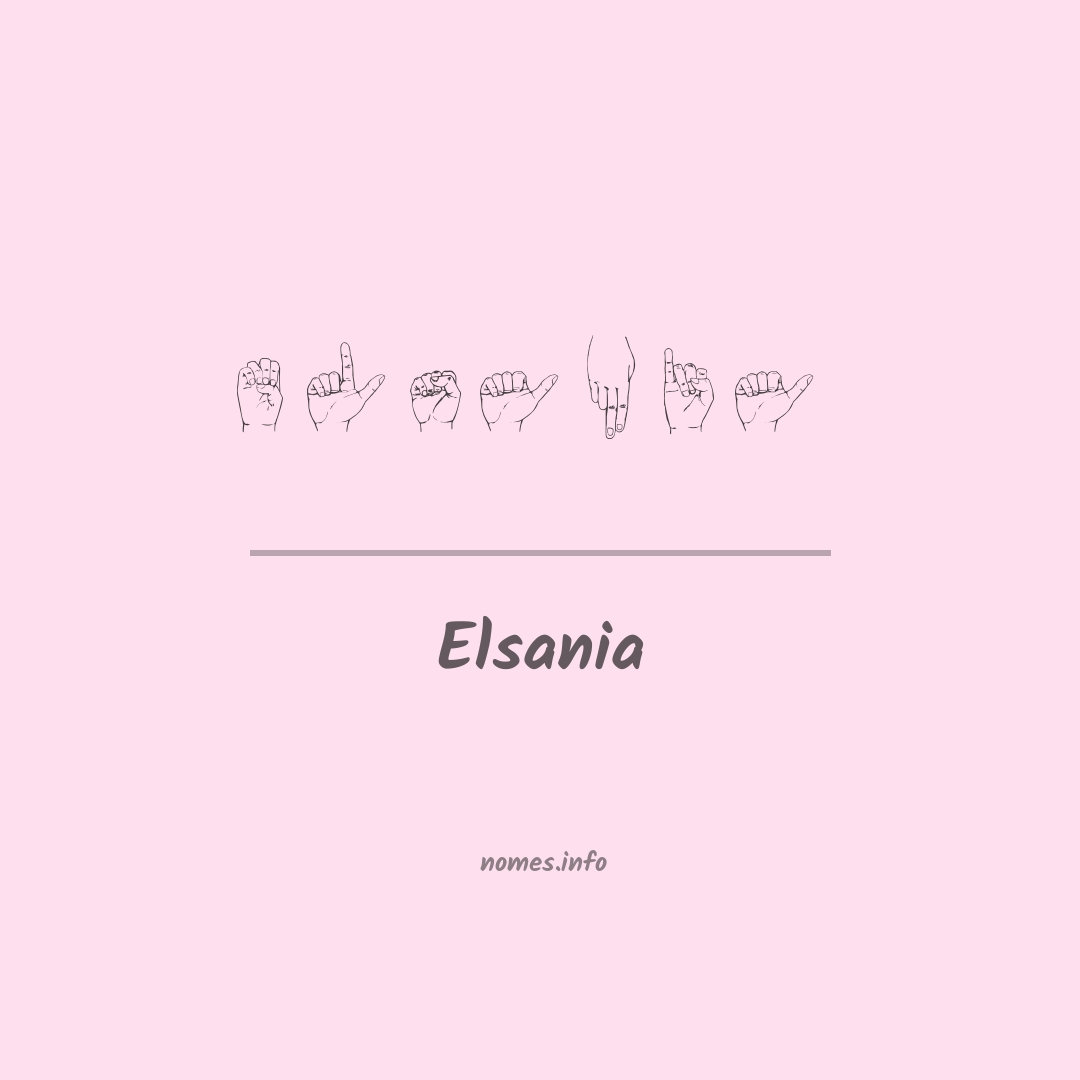 Elsania em Libras