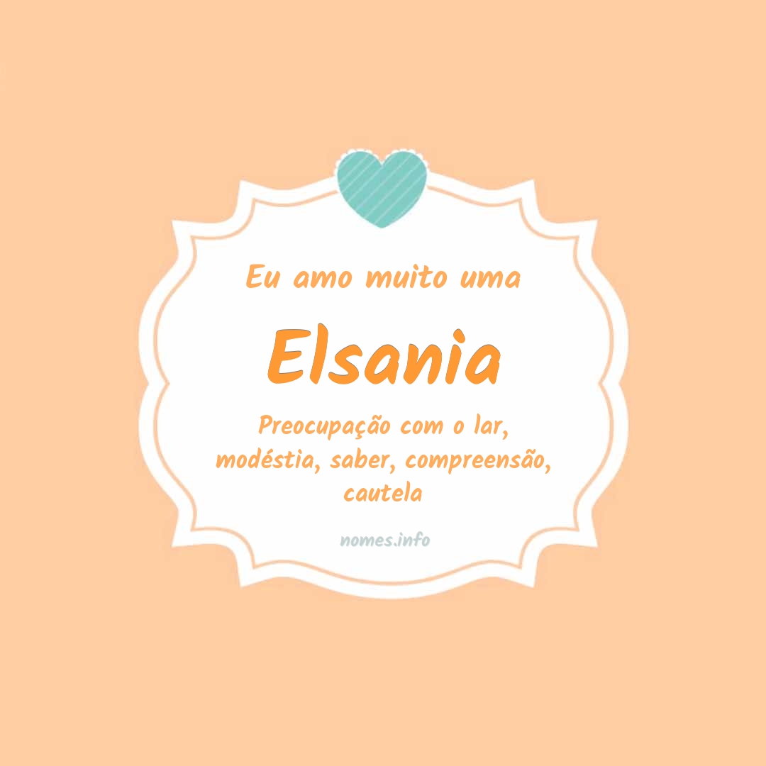 Eu amo muito Elsania