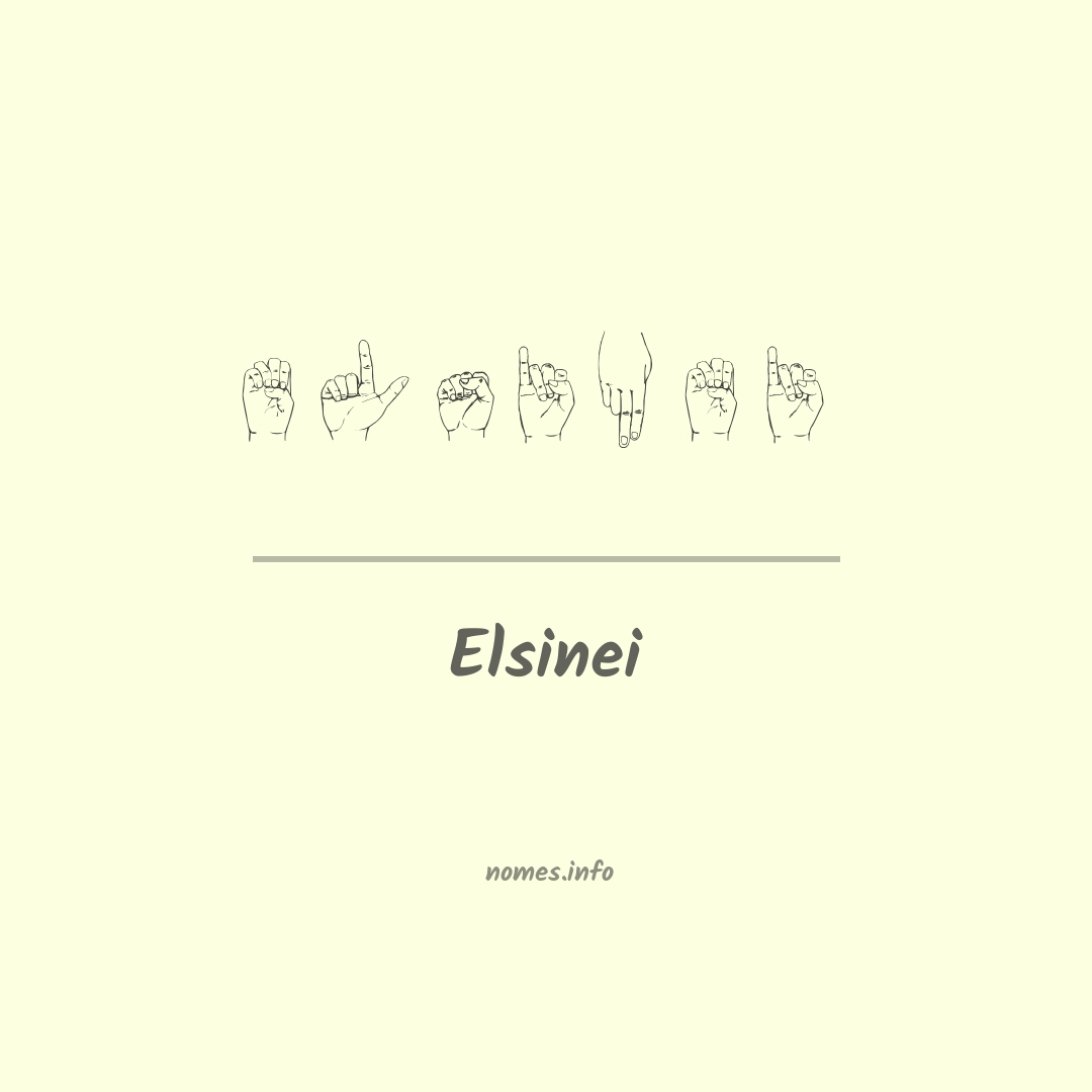 Elsinei em Libras