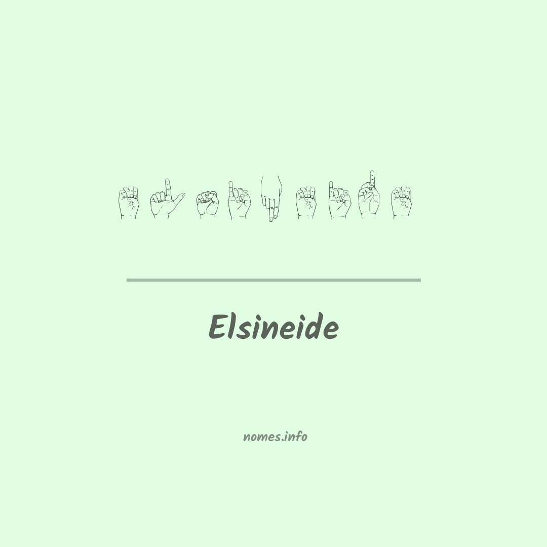 Elsineide em Libras