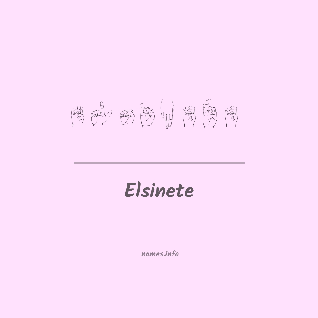 Elsinete em Libras