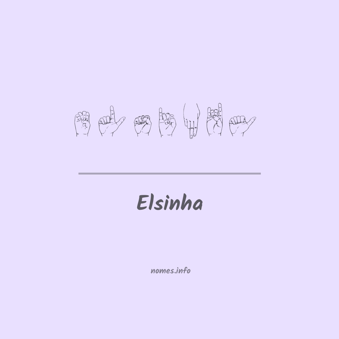 Elsinha em Libras