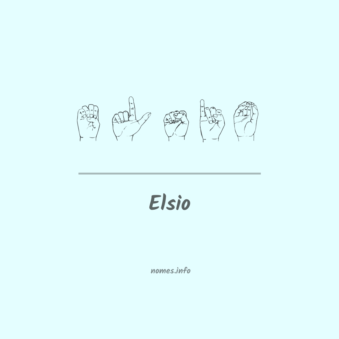 Elsio em Libras