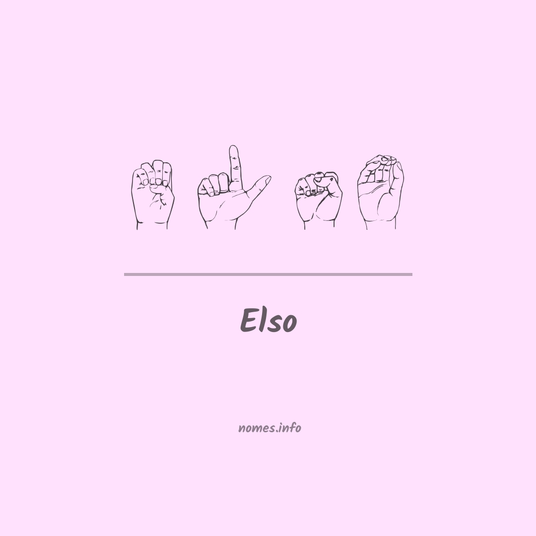 Elso em Libras