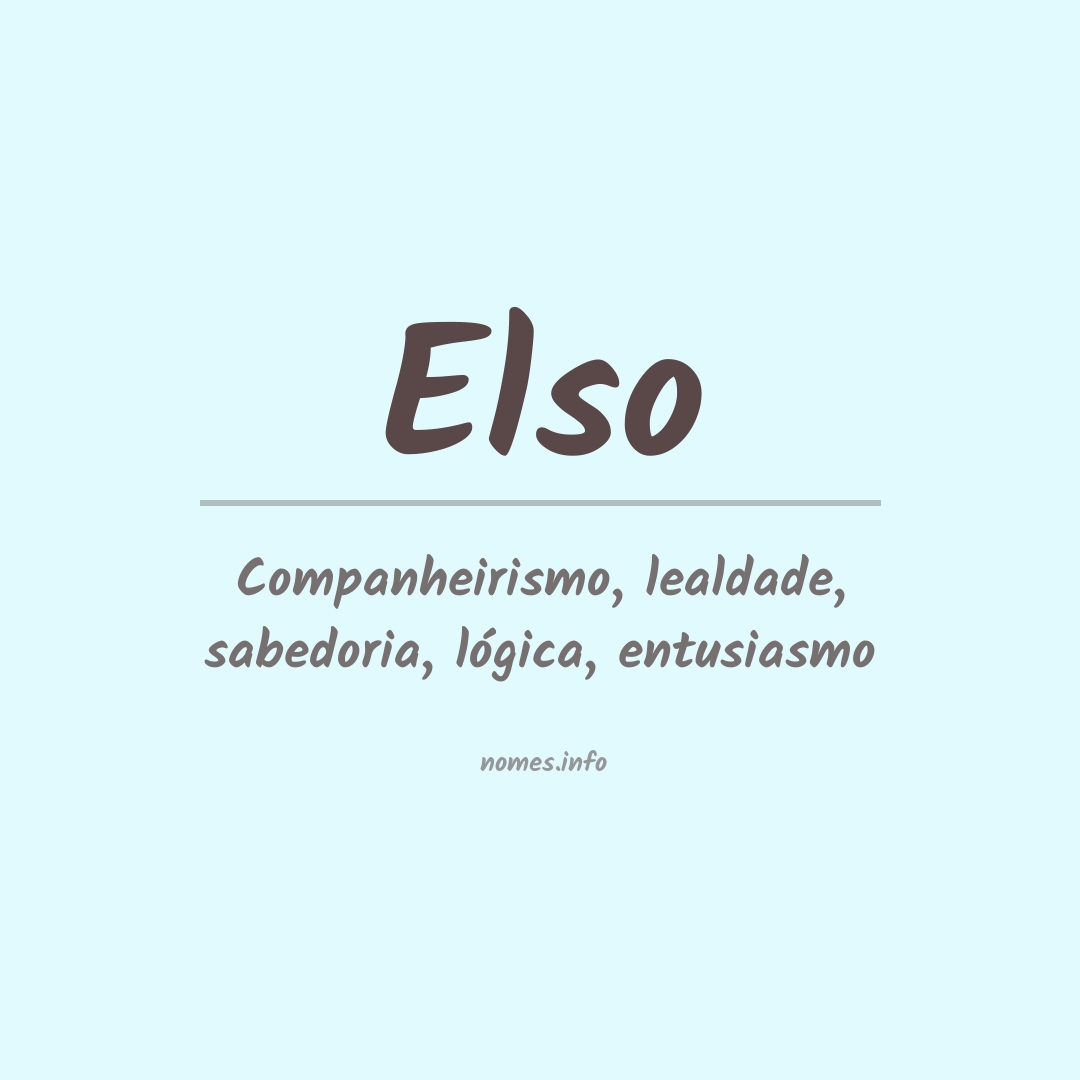 Significado do nome Elso