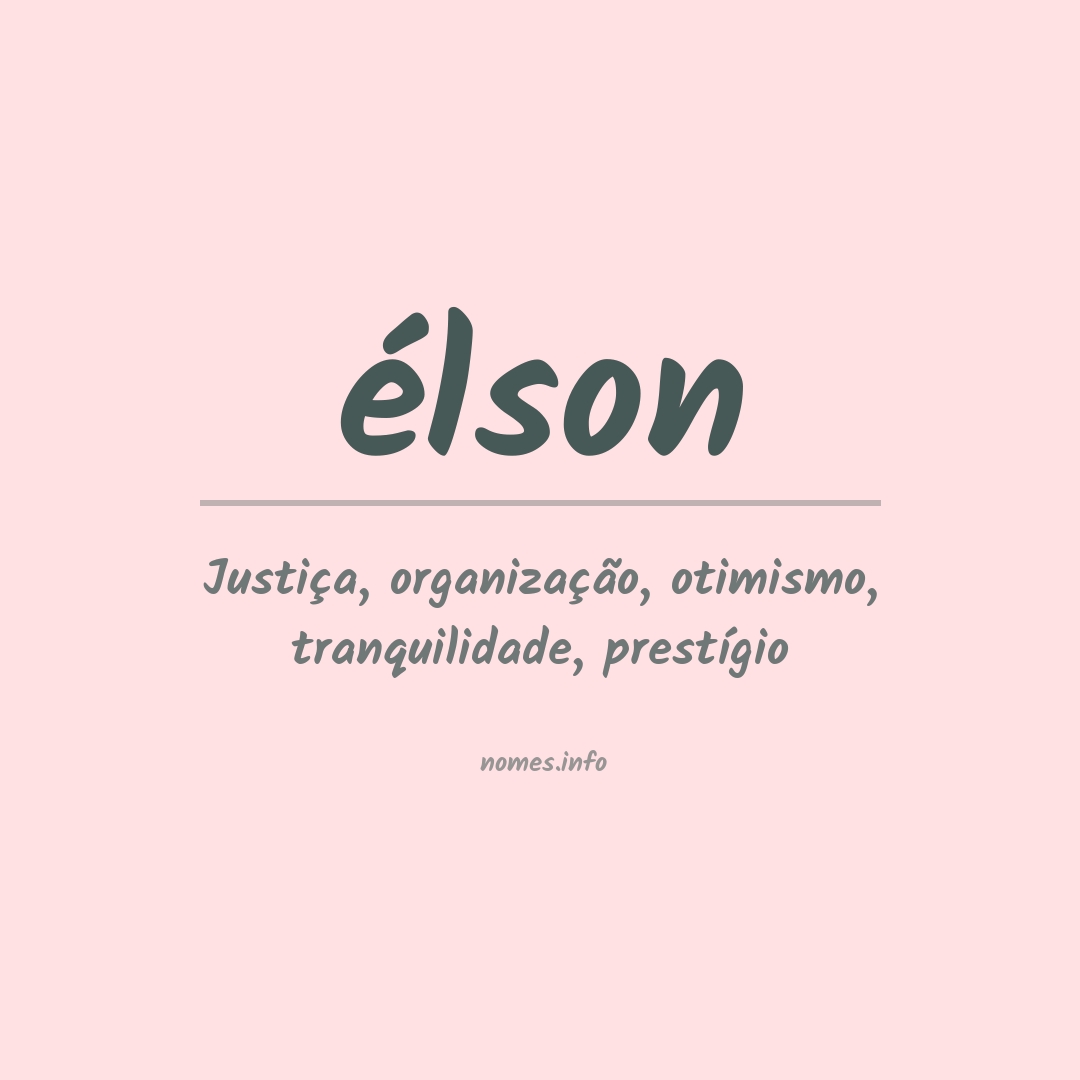 Significado do nome élson