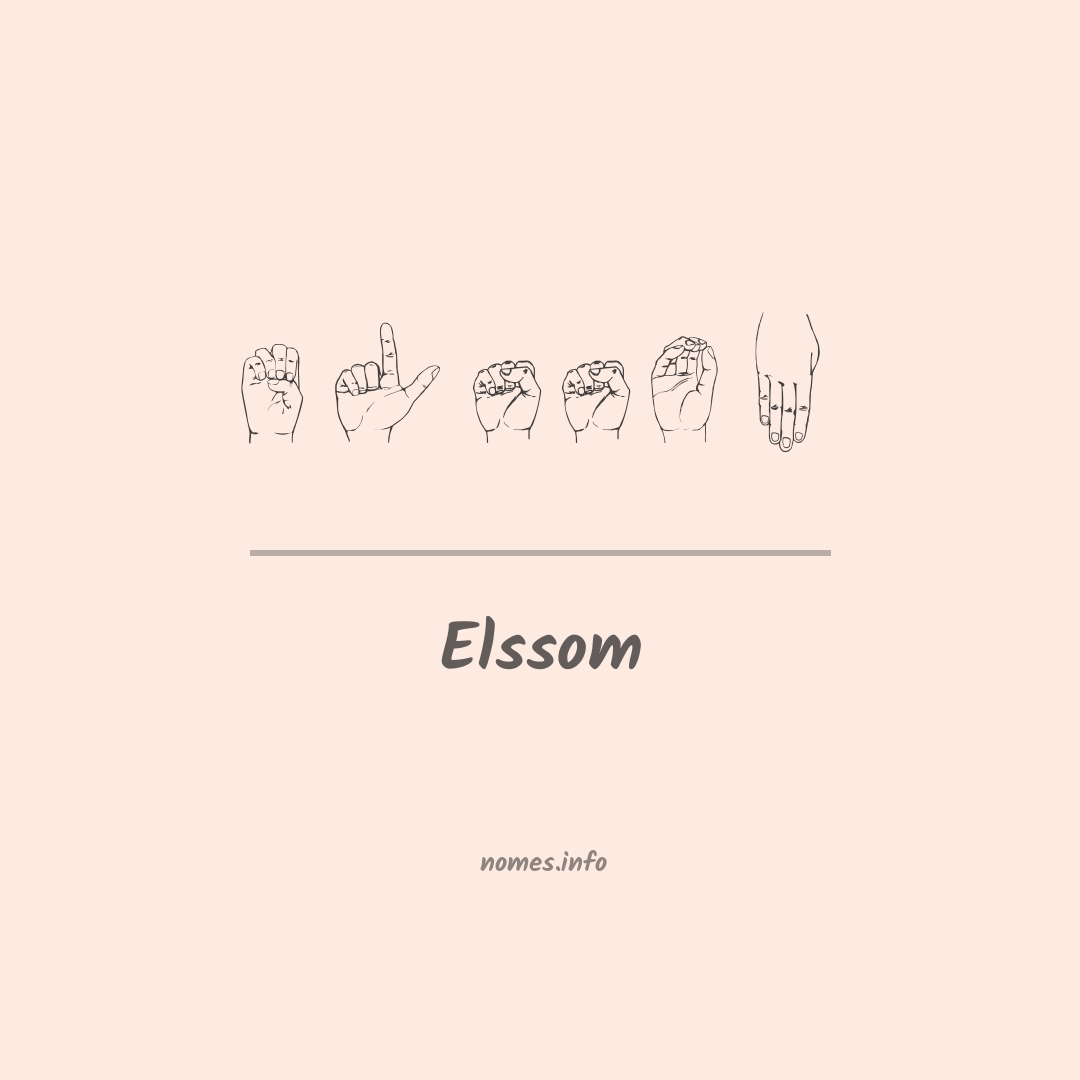 Elssom em Libras
