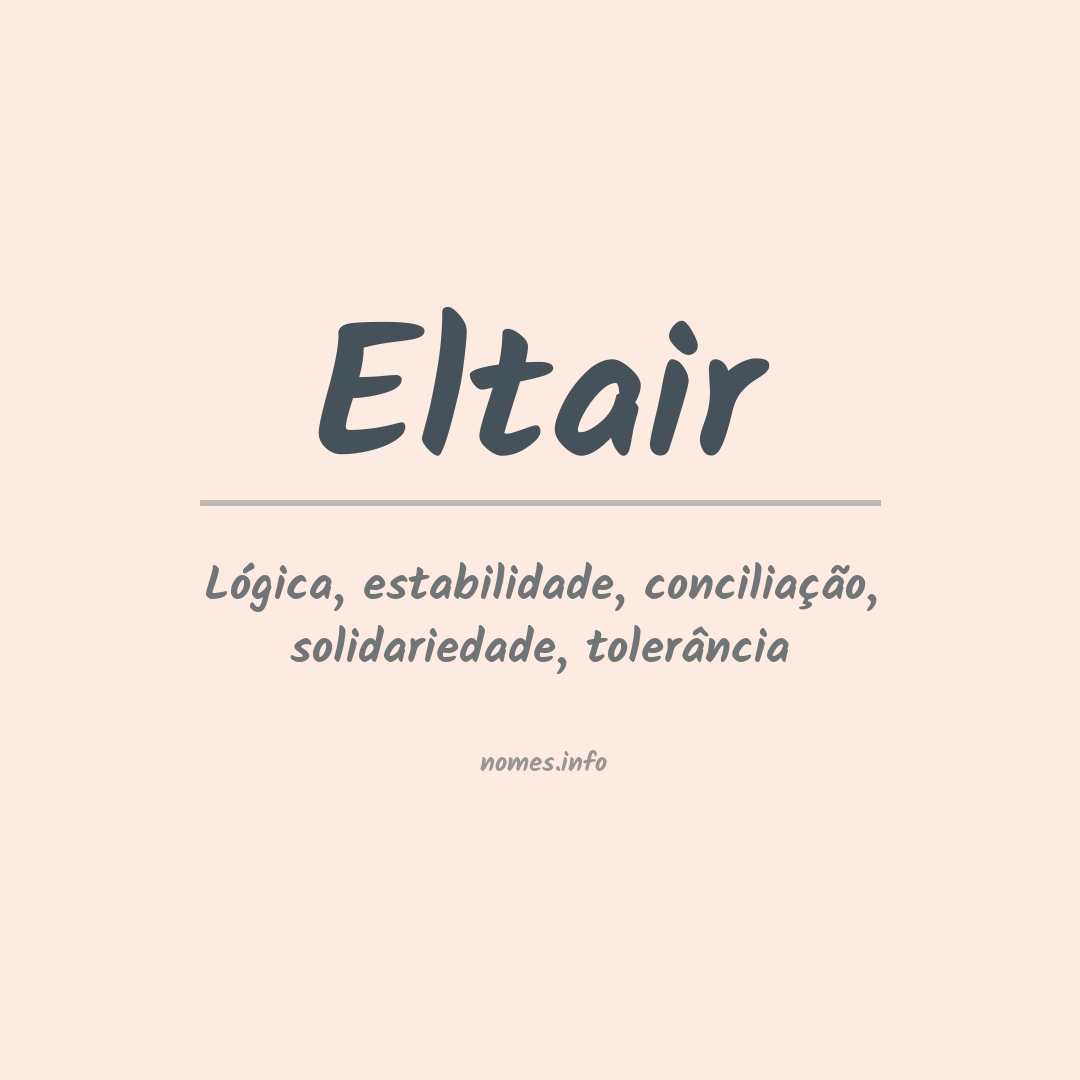 Significado do nome Eltair