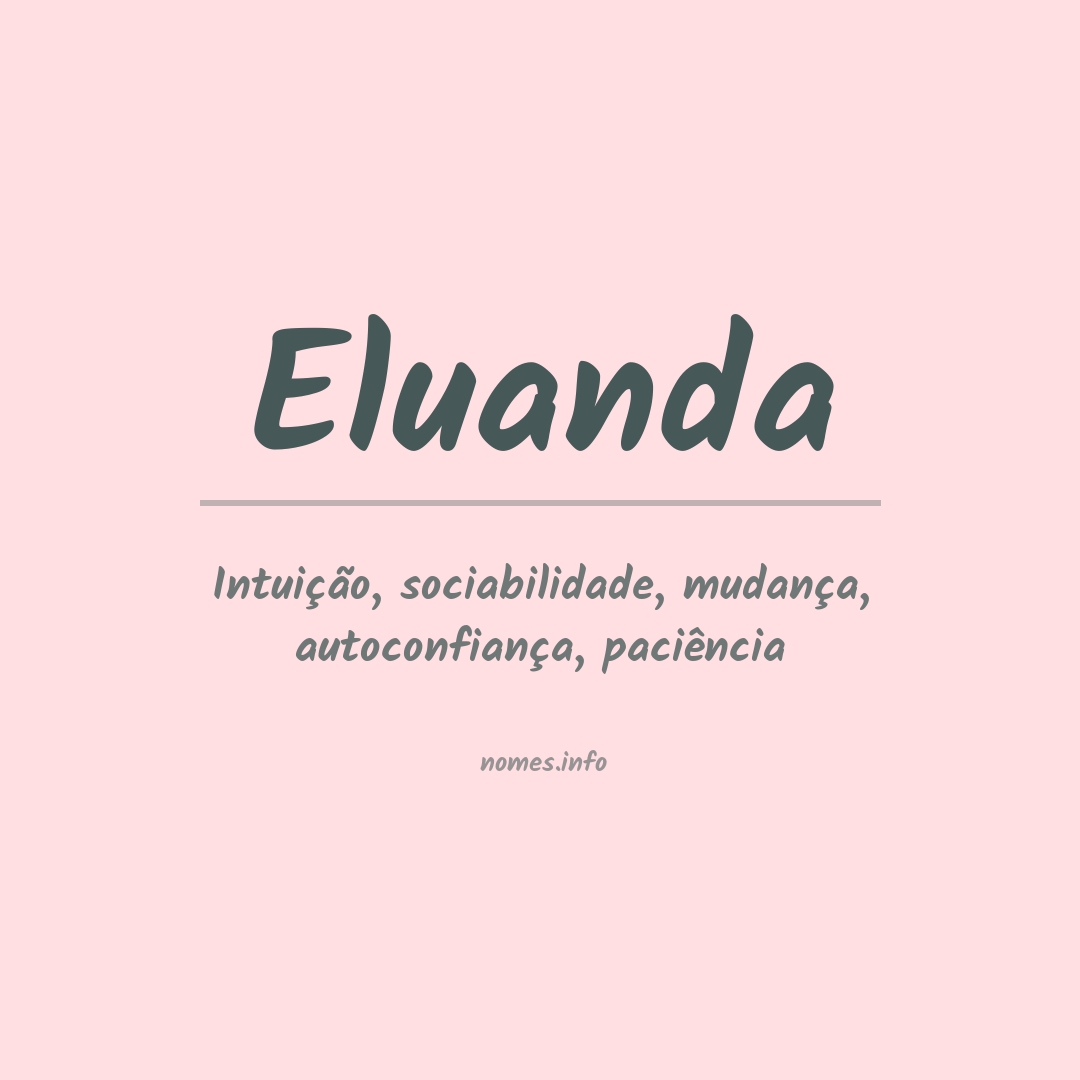 Significado do nome Eluanda