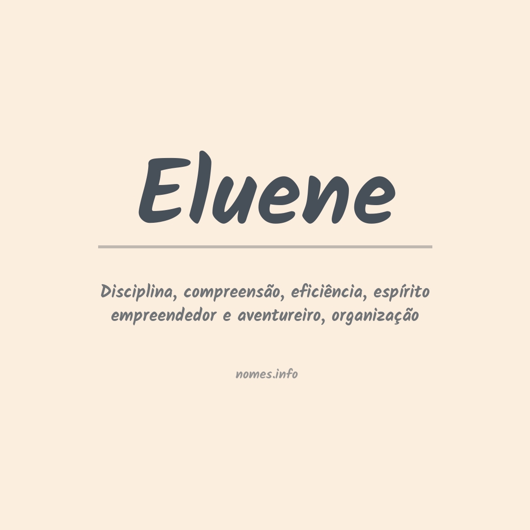 Significado do nome Eluene