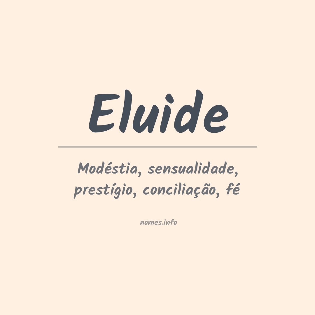 Significado do nome Eluide