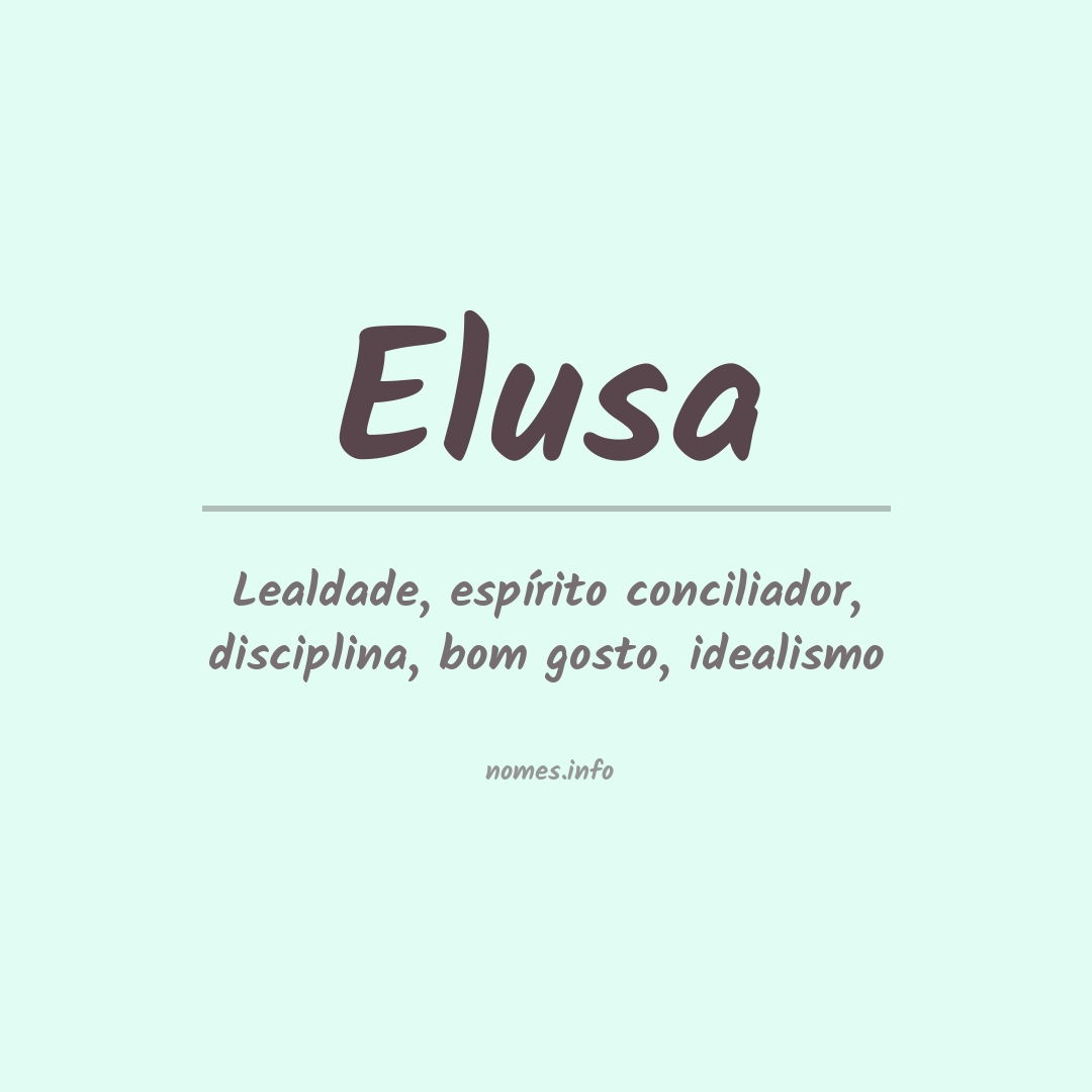 Significado do nome Elusa