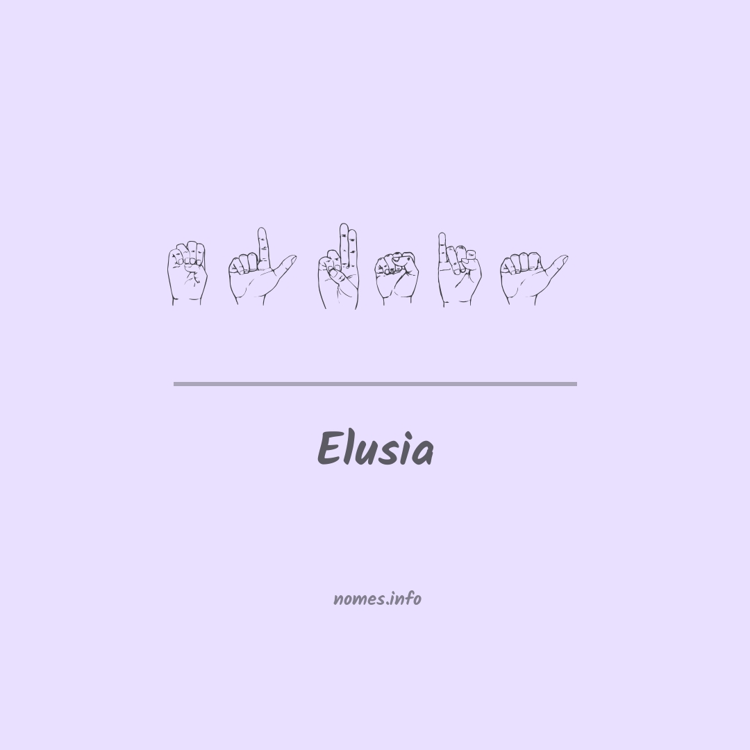 Elusia em Libras