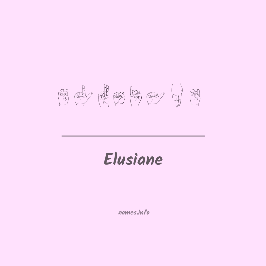 Elusiane em Libras