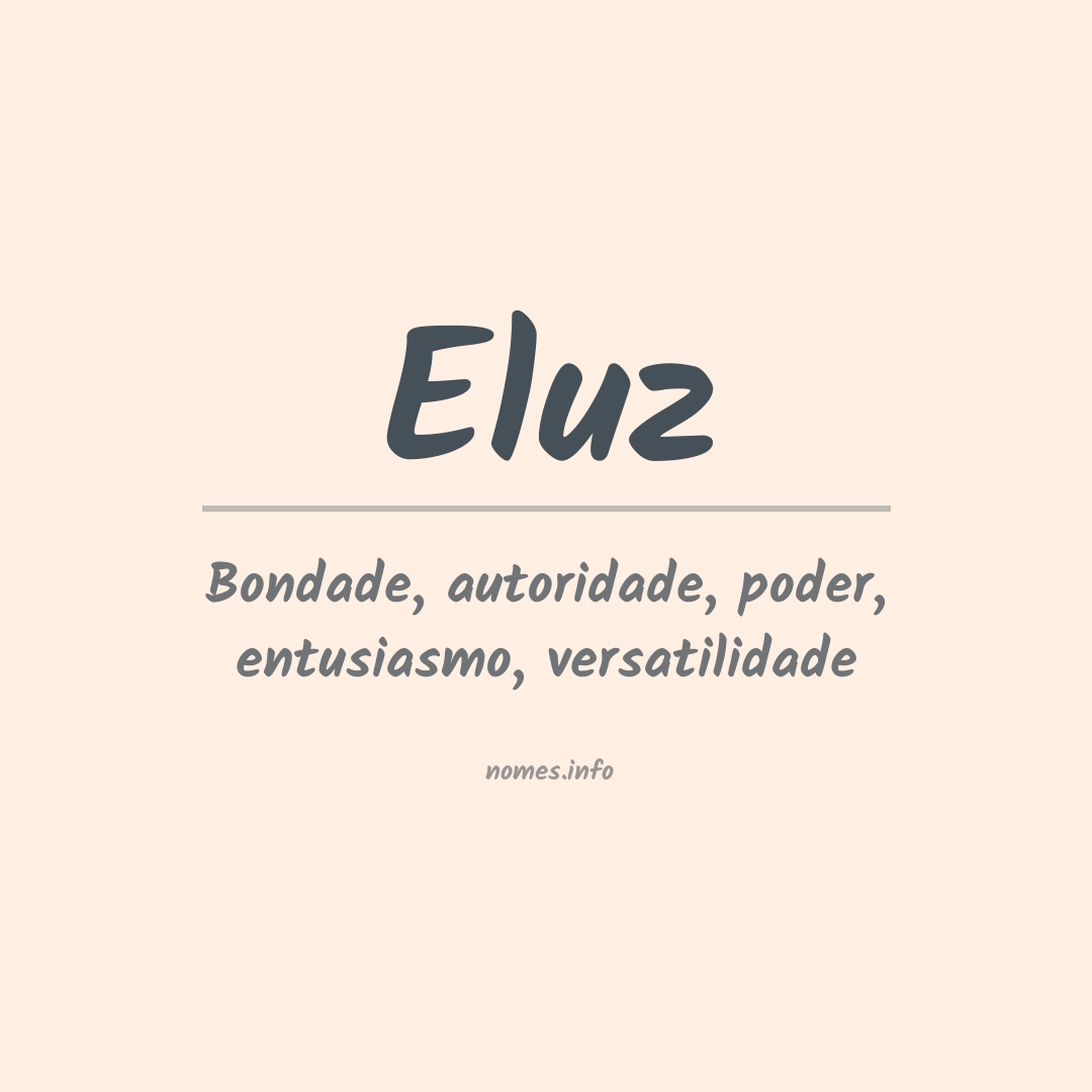 Significado do nome Eluz