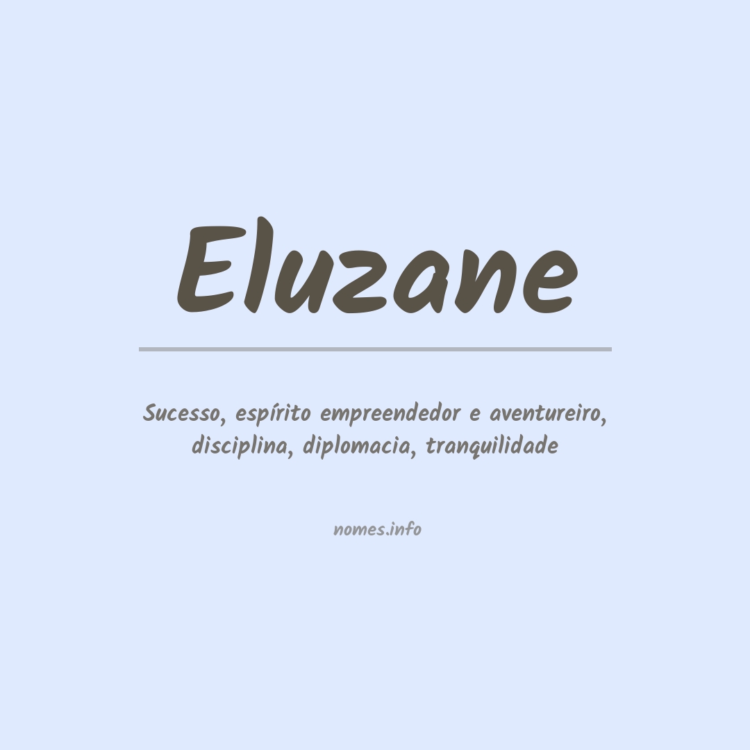 Significado do nome Eluzane