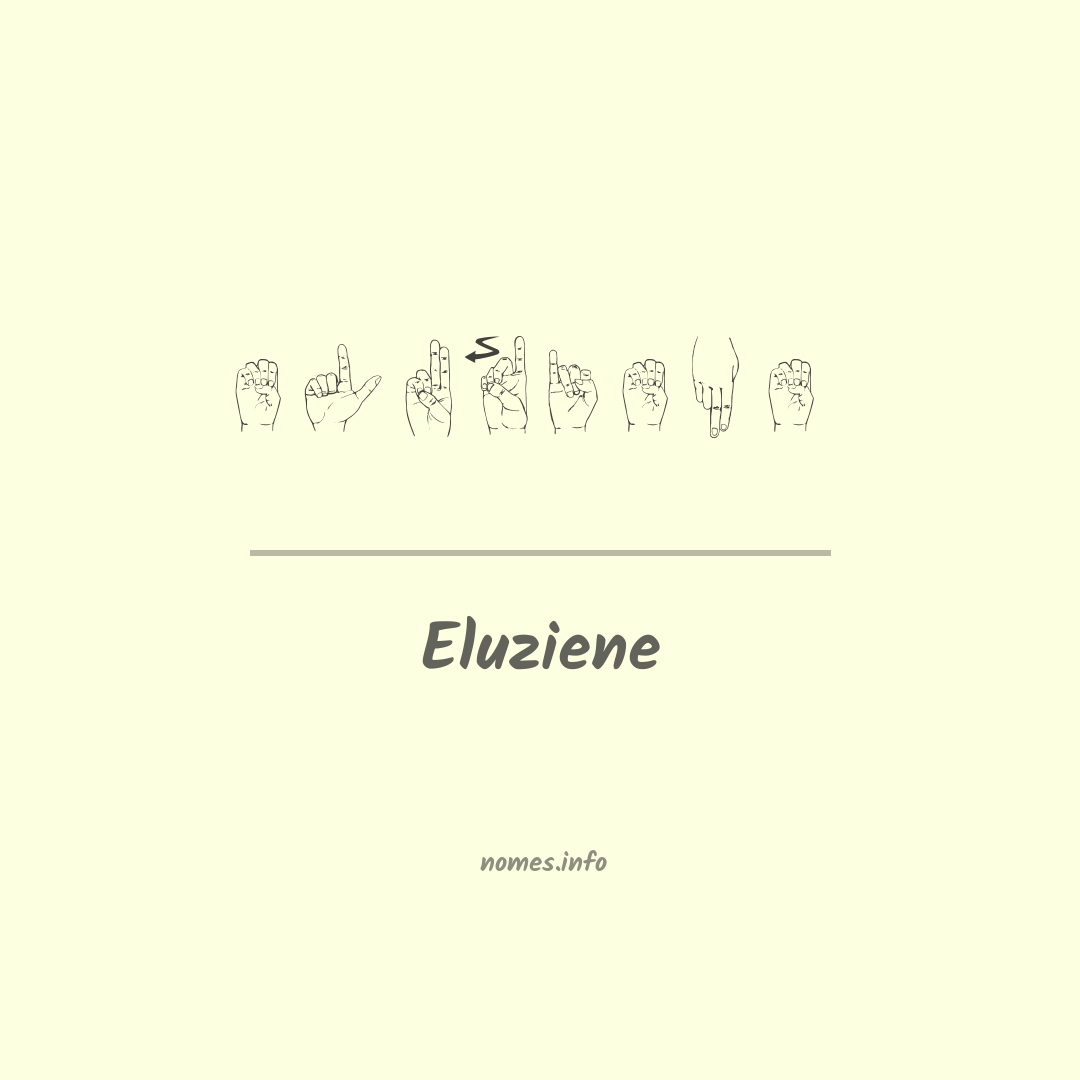 Eluziene em Libras