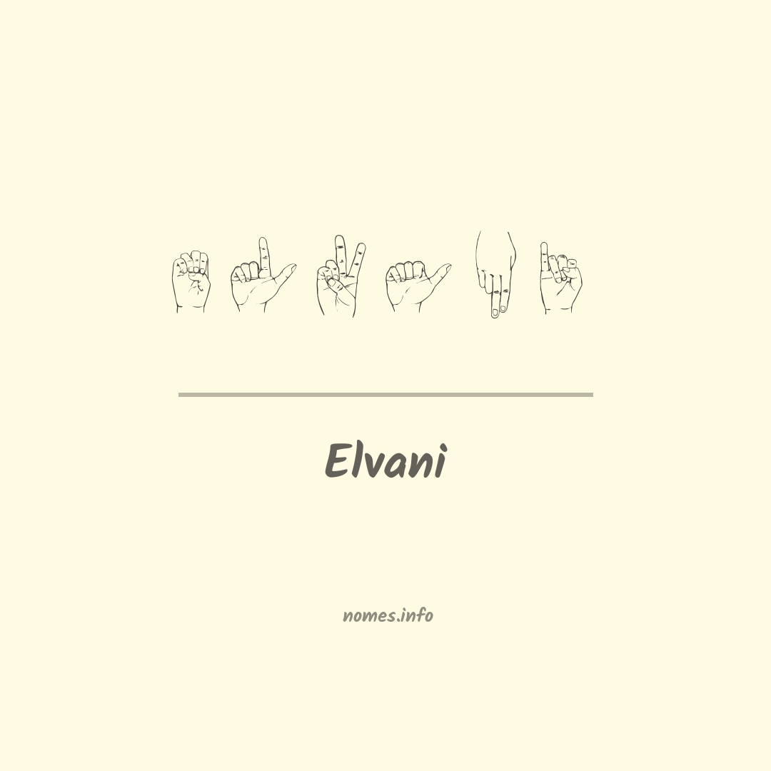 Elvani em Libras