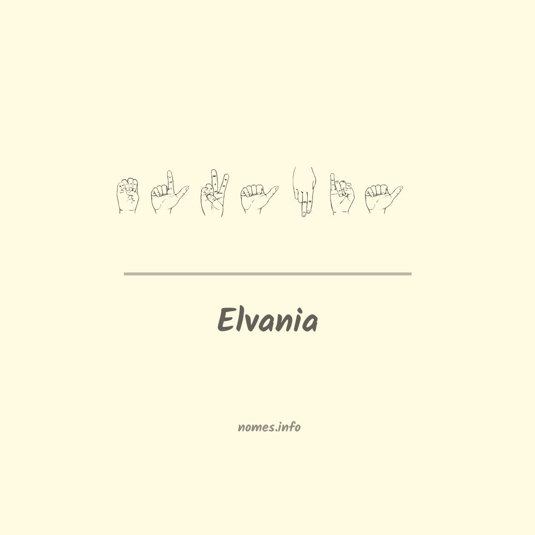 Elvania em Libras