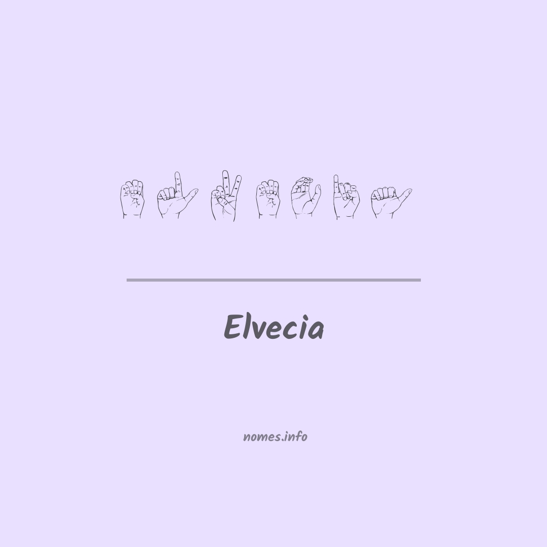 Elvecia em Libras