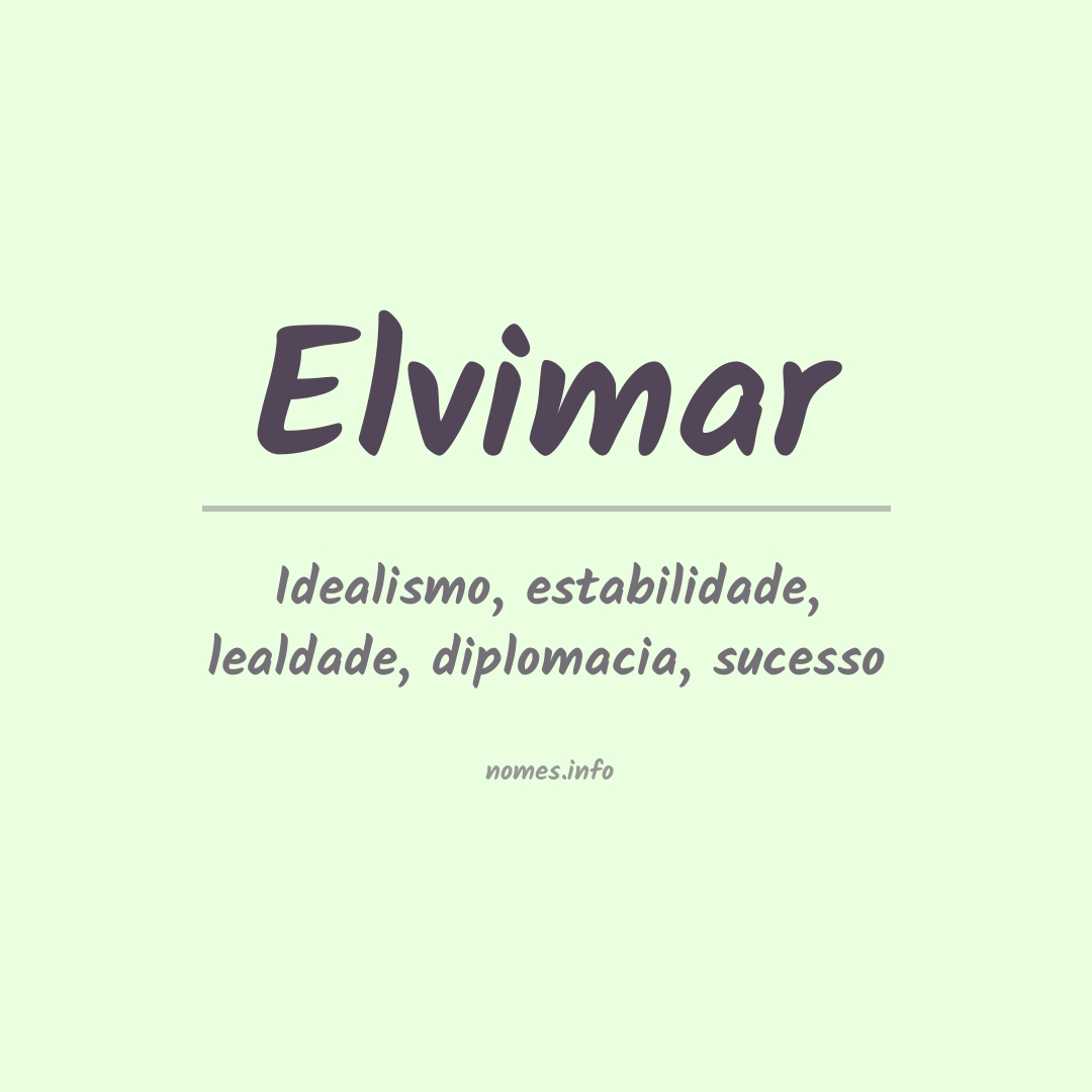 Significado do nome Elvimar