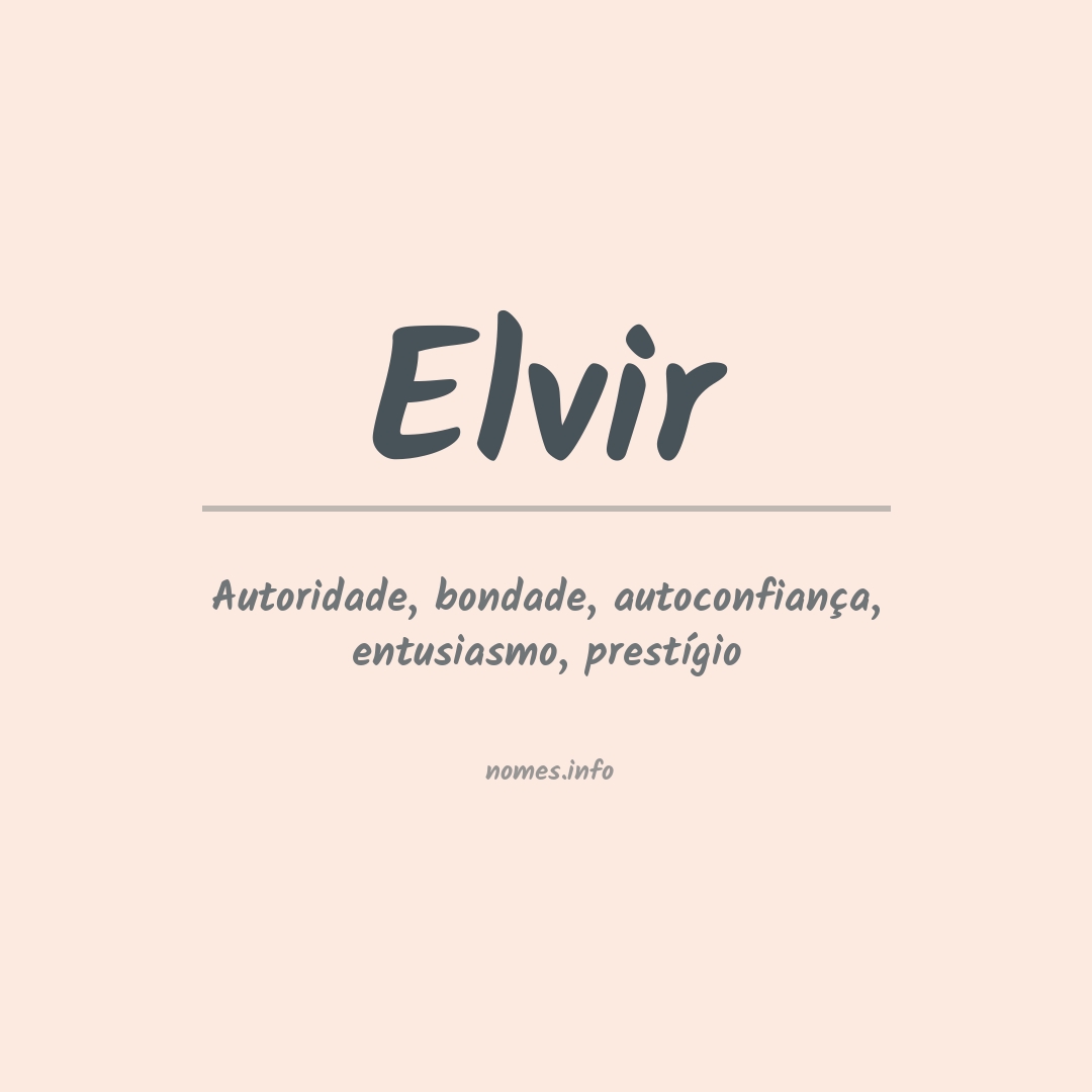 Significado do nome Elvir