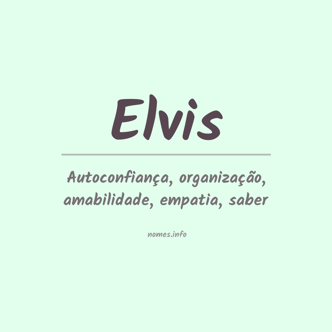 Significado do nome Elvis