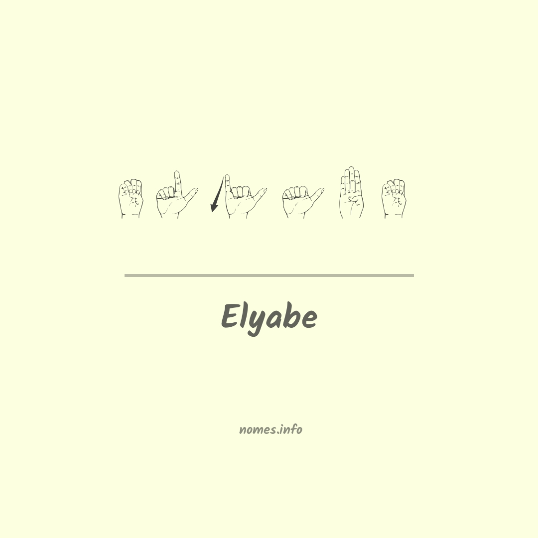 Elyabe em Libras